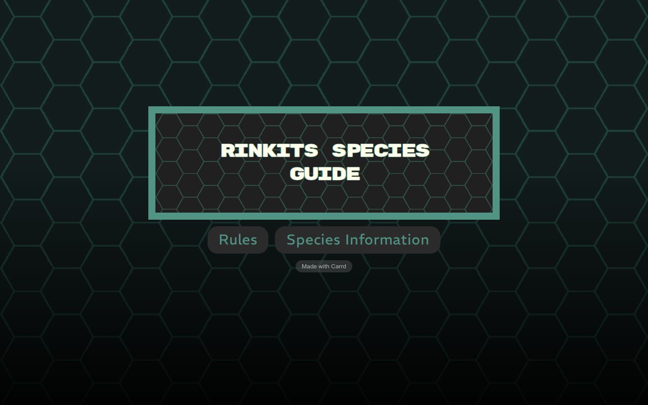 Ian Humm Rinkit Rinkits species sheet