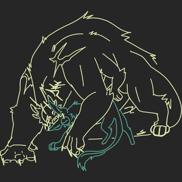 This is an example of a xenno rinkit next to a normal rinkit. Xenno rinkits don’t have any distinct traits to themselves other than the XE tag, but they tend to have very extreme adaptations.